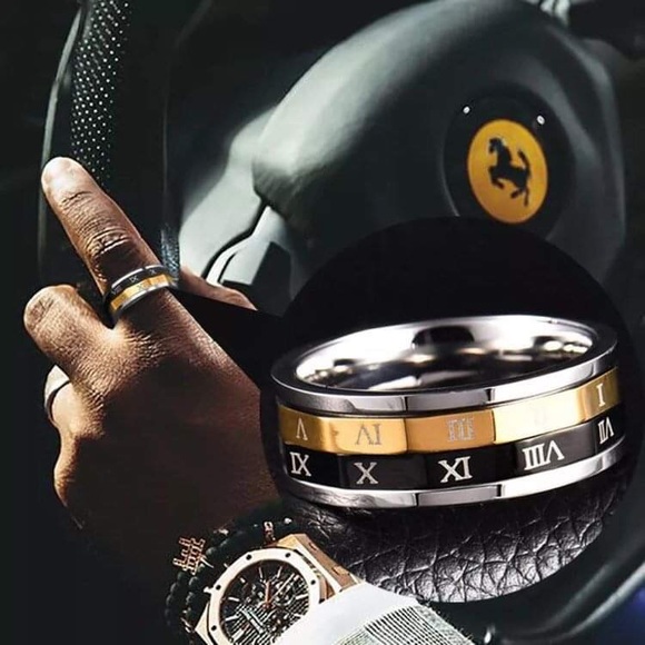 Roman Numeral Spinner Ring - Picture 7 of 10